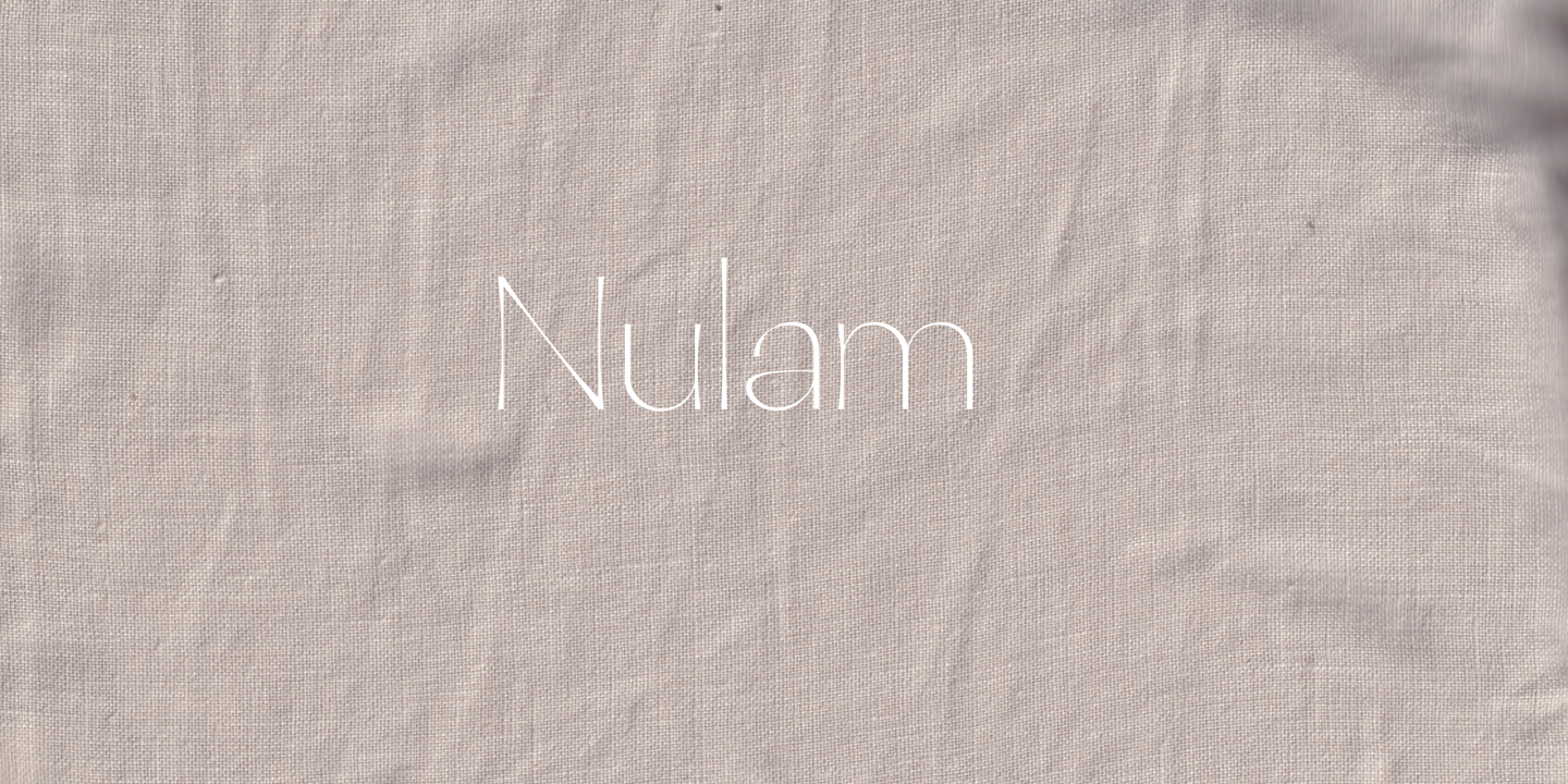 Schriftart Nulram